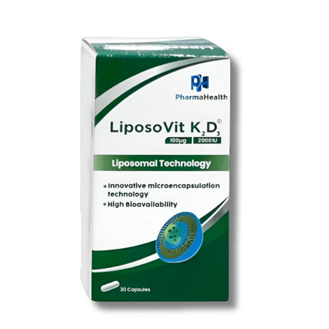 PHARMAHEALTH - LIPOSOVIT K2 D3 30 GÉLULES