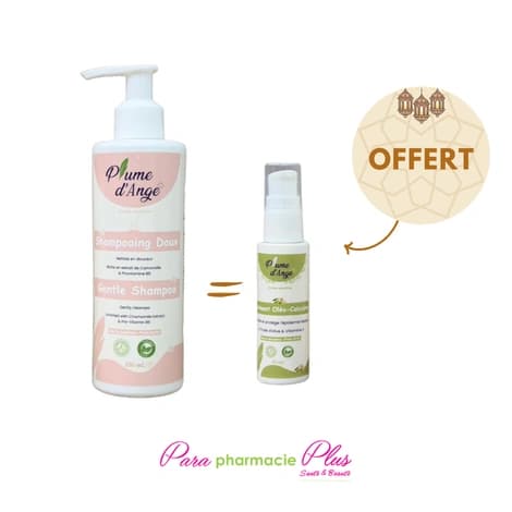 PLUME D'ANGE SHAMP DOUX 250ML+ PLUME D'ANGE LINIMENT OLEO-CALCAIRE 30ML OFFERT