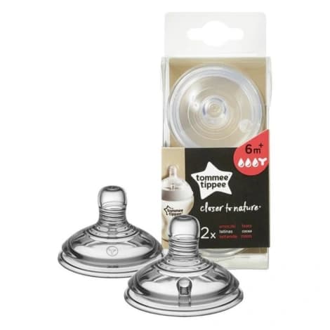 TOMMEE TIPPEE TETINE CTN DEBIT PREP EPAISSE *2 6M+