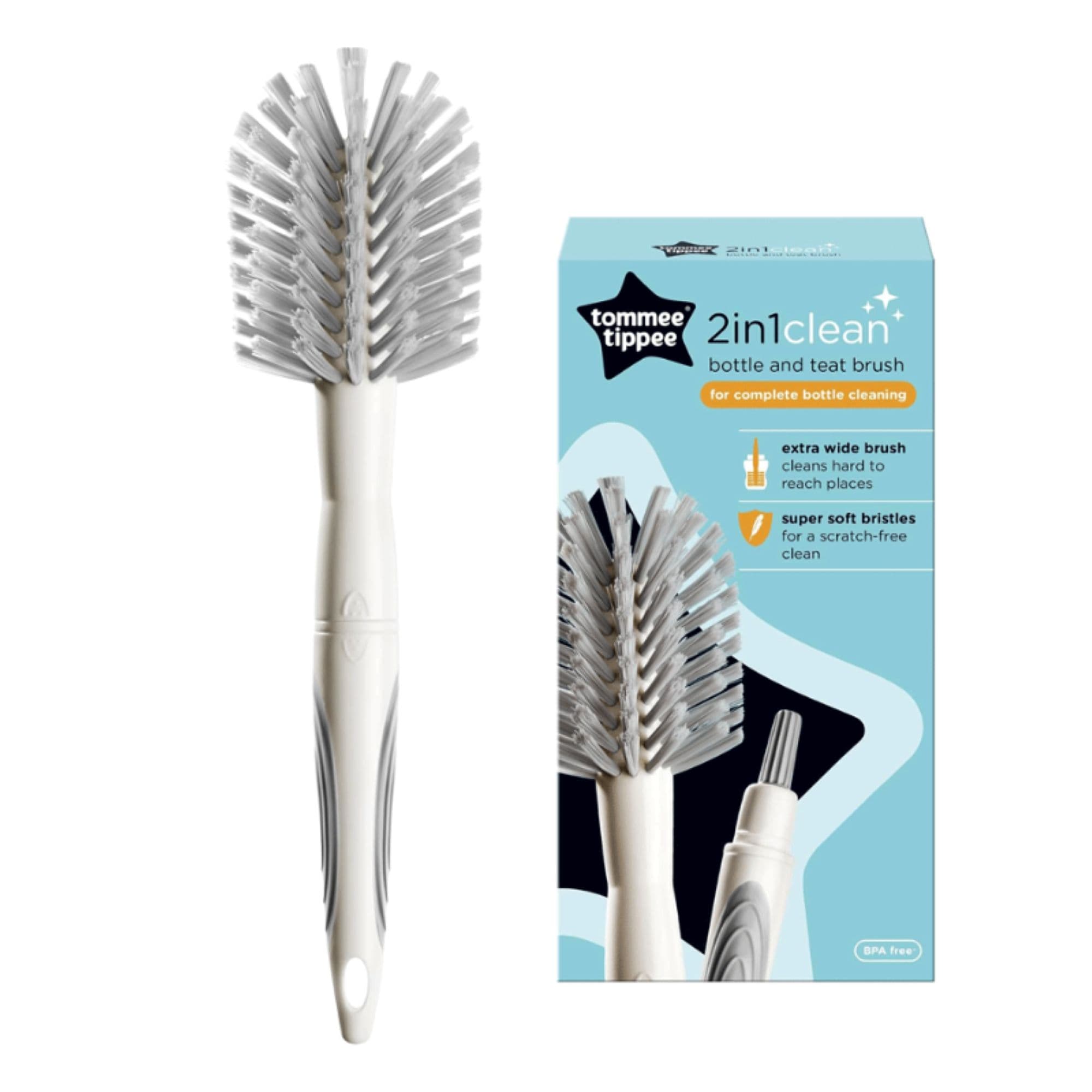 TOMMEE TIPPEE 2 En 1 Brosse à Biberons