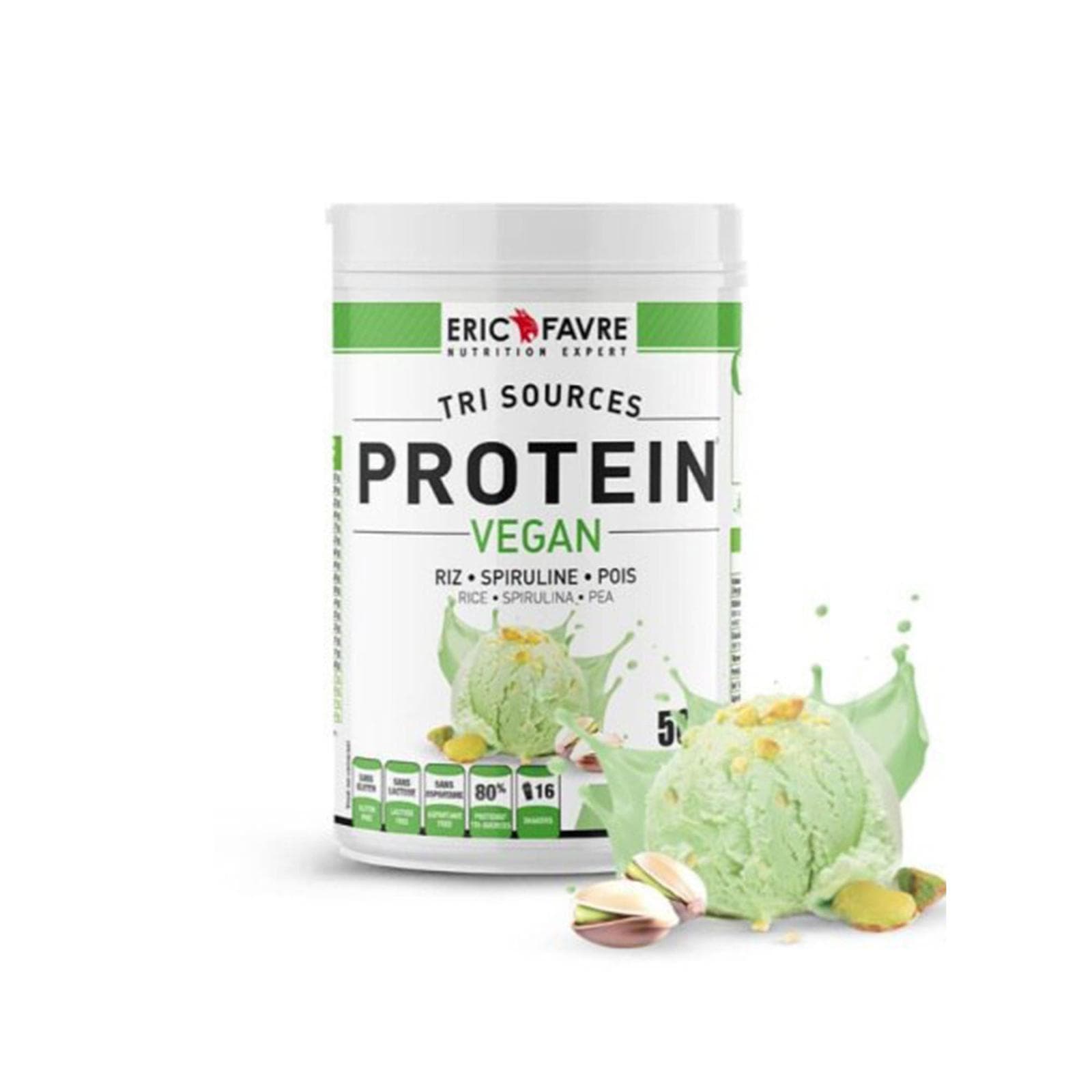 ERIC FAVRE Tri Sources Protéine Pistache 500 G