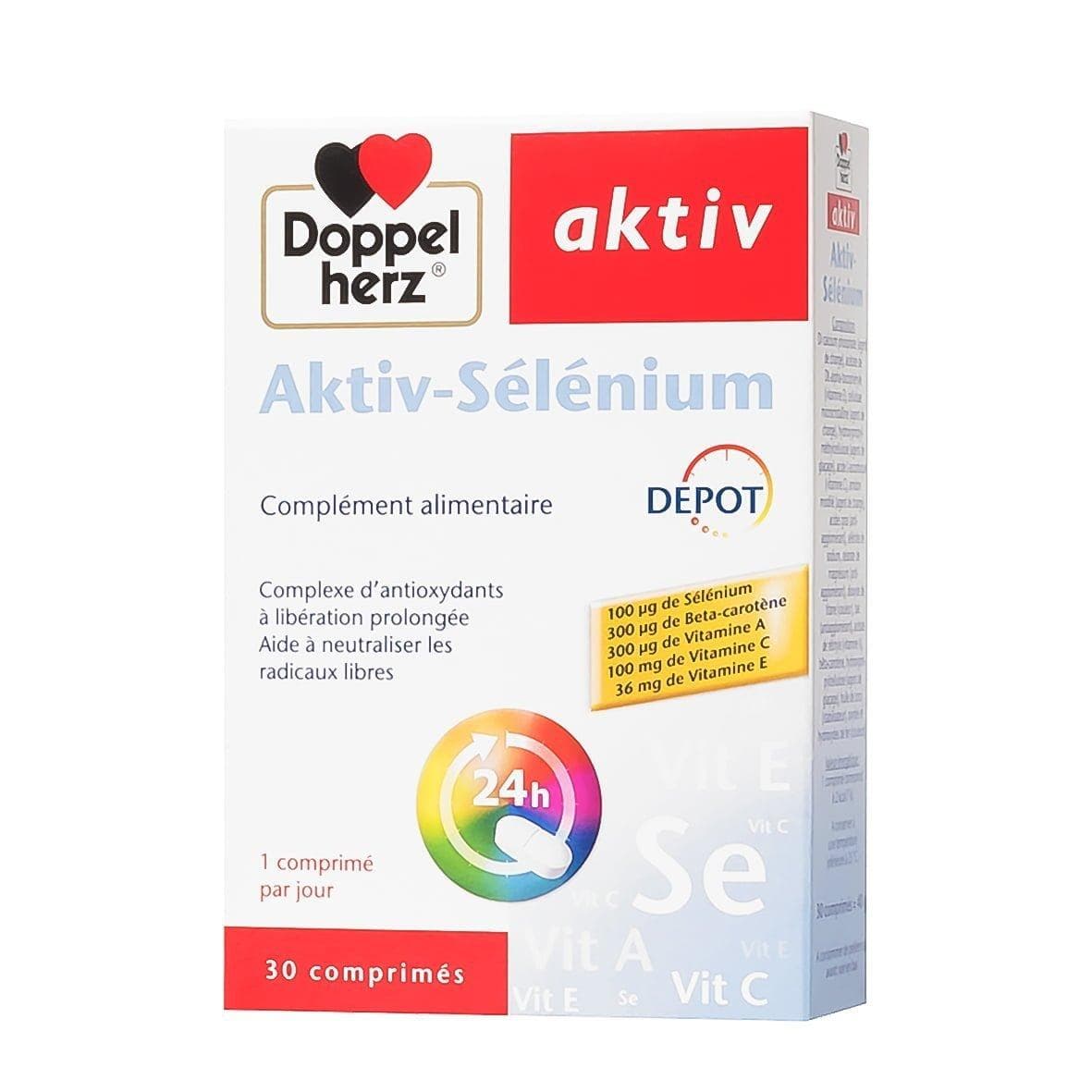 Doppel Herz Aktiv Sélénium 30 Comprimés
