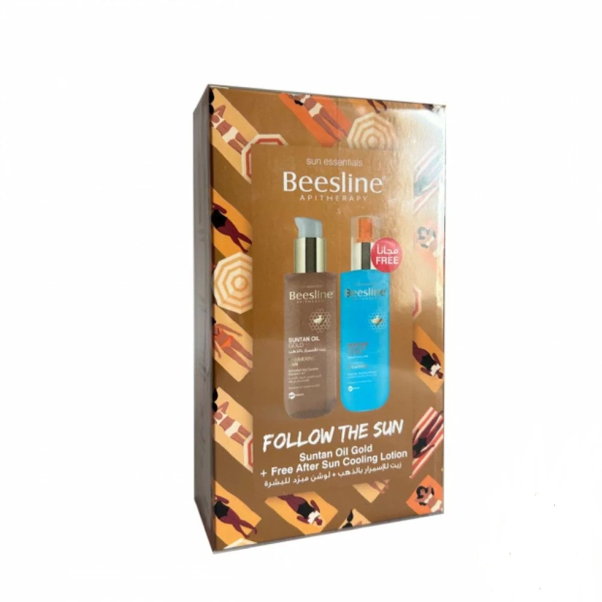 BEESLINE Pack Suntan Oil Gold & Free After Sun Cooling Lotion