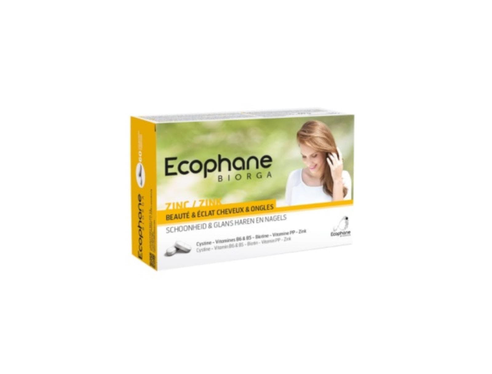 BIORGA ECOPHANE Cheveux Et Ongles 60 Comprimés