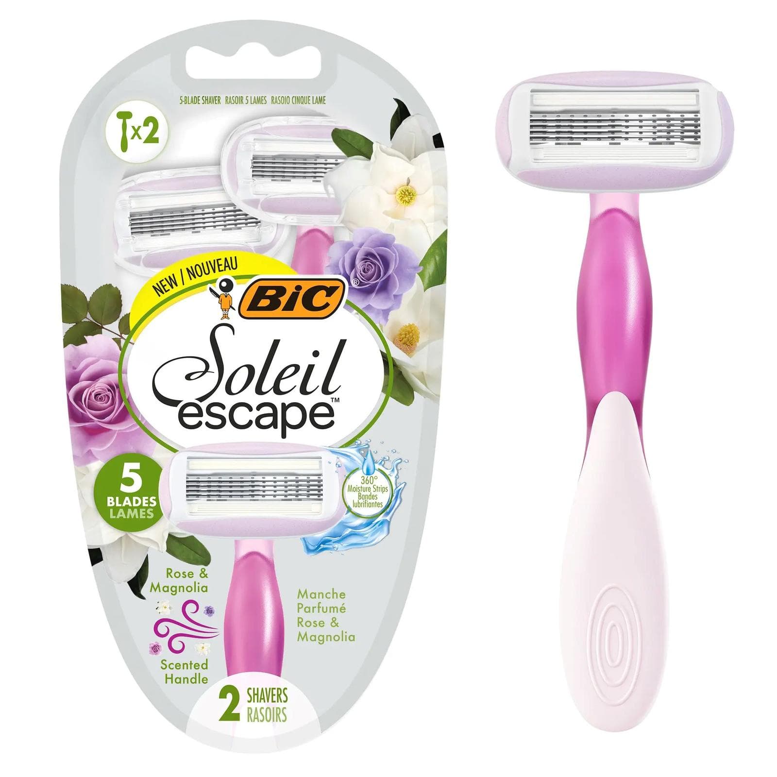 BIC Soleil Escape Rasoirs Jetables 5 Lames