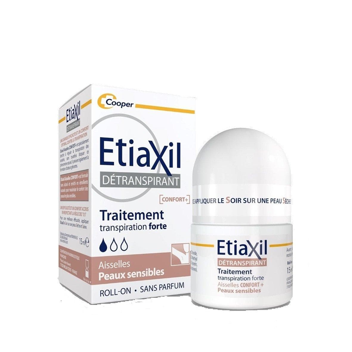 ETIAXIL Roll-On Confort+ Détranspirant Peaux sensibles