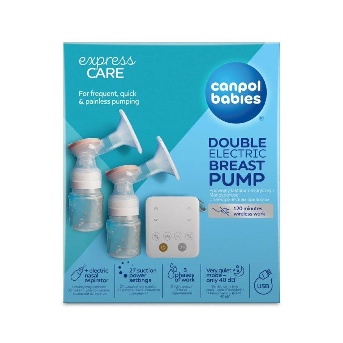 CANPOL BABIES Tire Lait Electrique Double ExpressCare