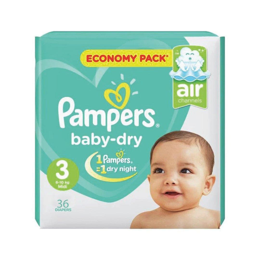 PAMPERS Baby-dry Couche 3, 6-10 kg