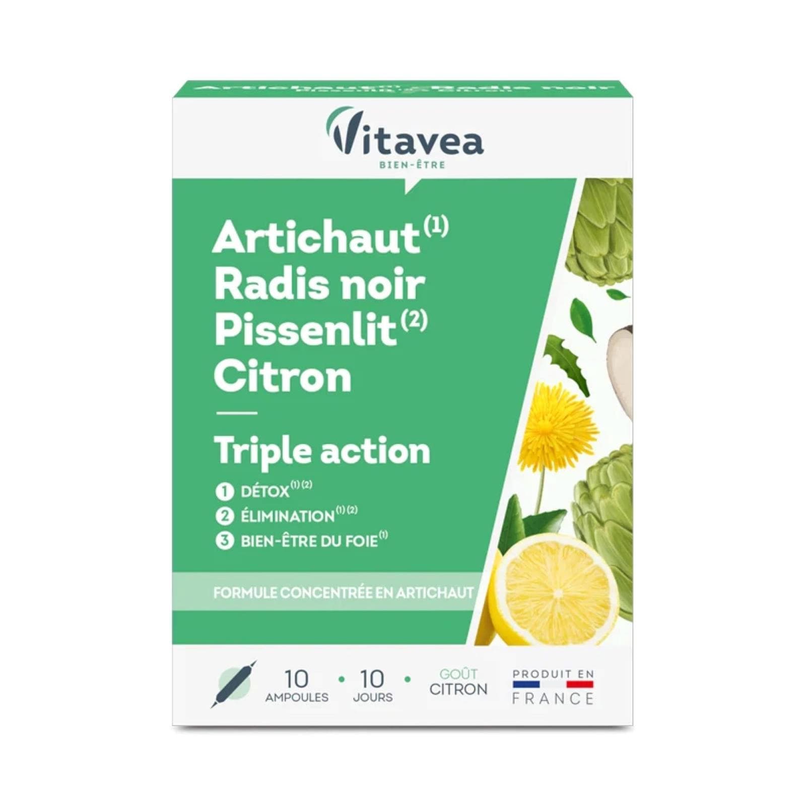 VITAVEA Artichaut Radis Noir Pissenlit Citron