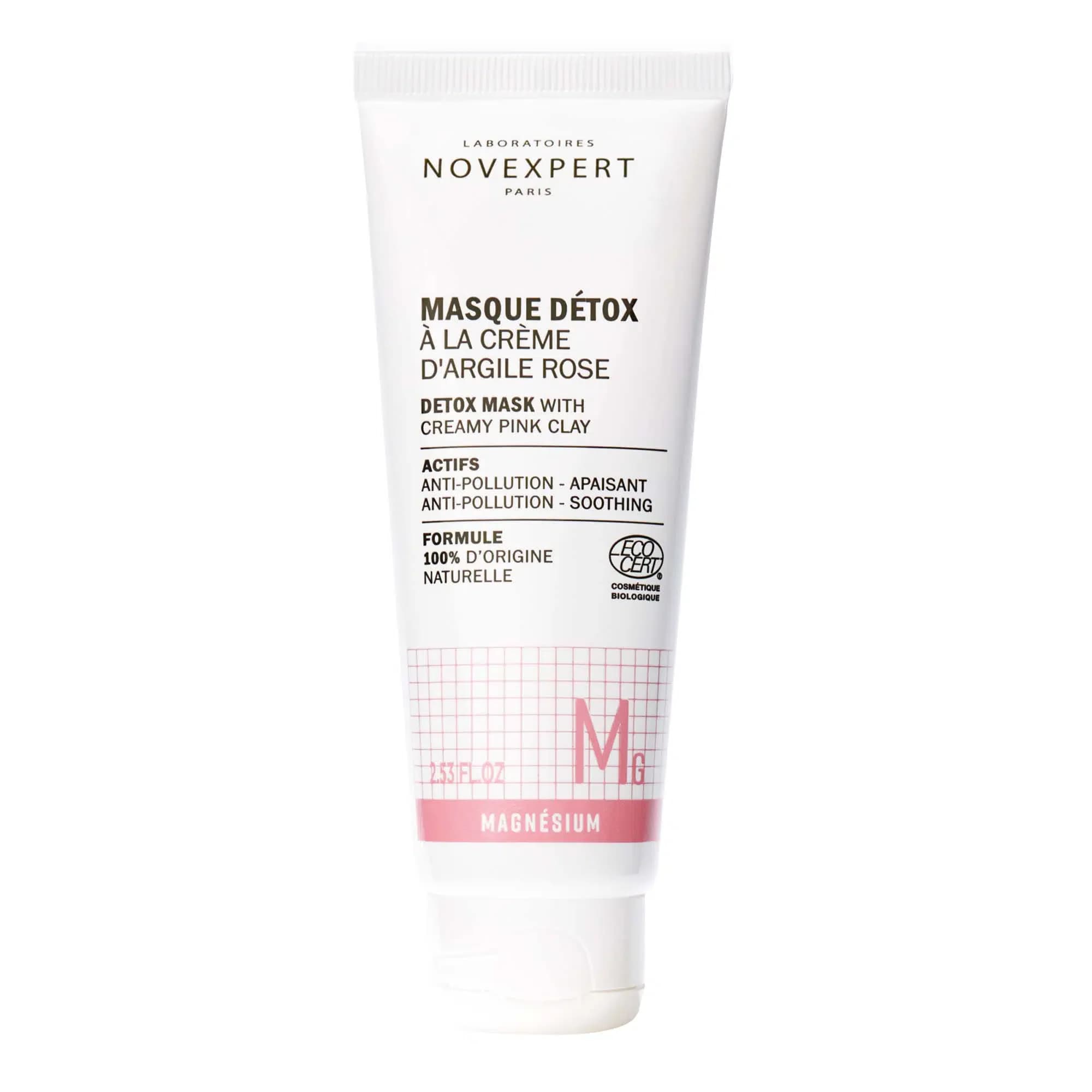 NOVEXPERT Masque Détox à La Crème D’argile Rose
