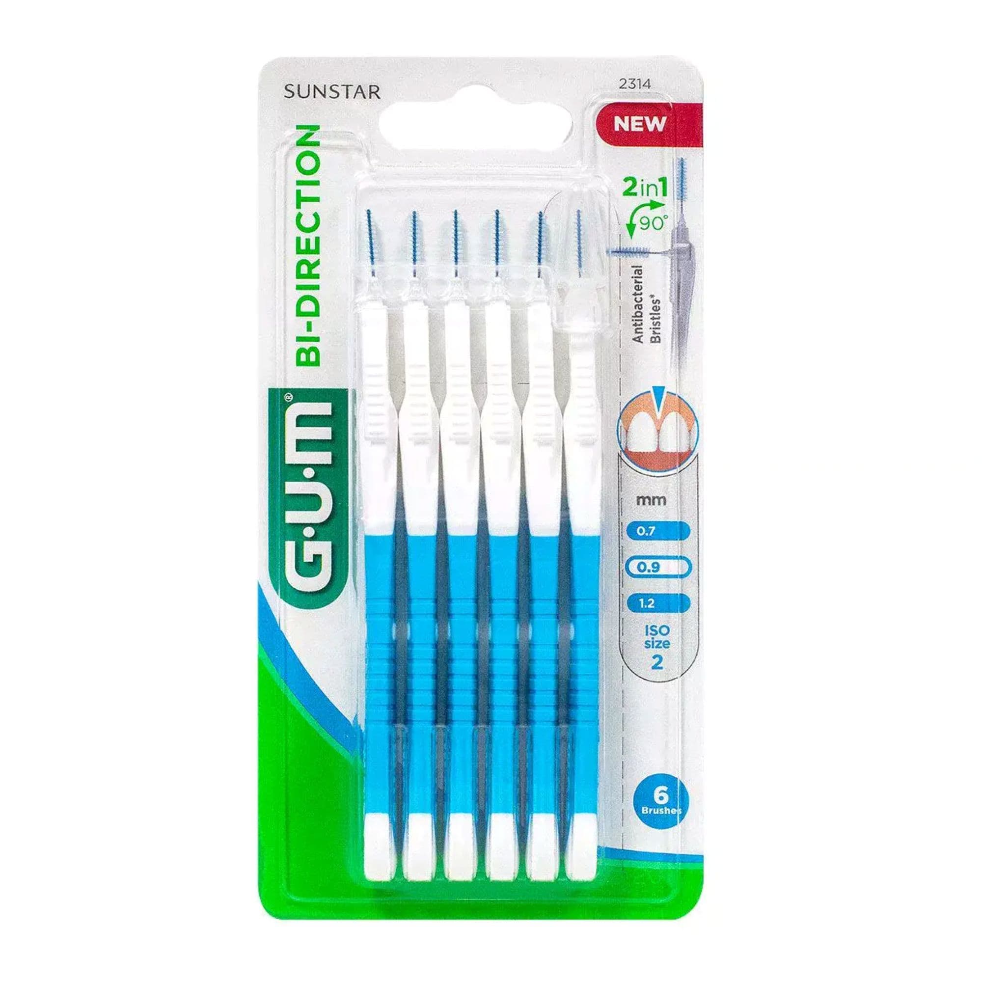 GUM BI Direction Brossettes 0.9 mm