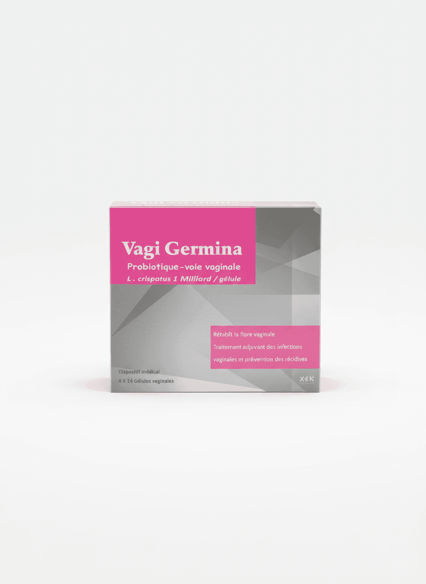 Xen Vagi Germina 4×14 Capsules Vaginales – Probiotique Lactobacillus Crispatus 1 Milliard UFC Format Économique