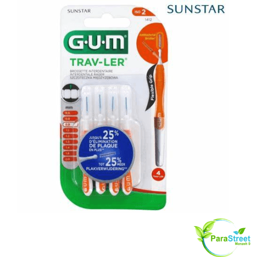GUM TRAV-LER BROSSETTES X4 0.9 MM