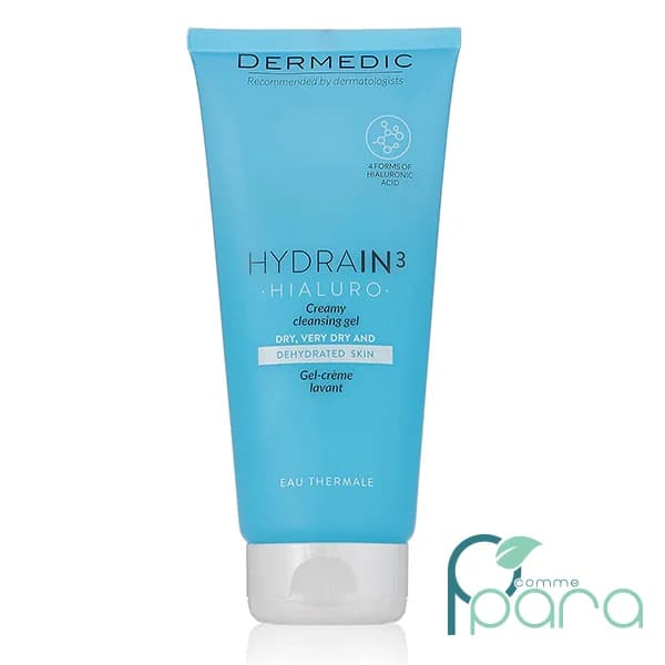 DERMEDIC Hydrain3 Hialuro Gel Nettoyant, 200ml