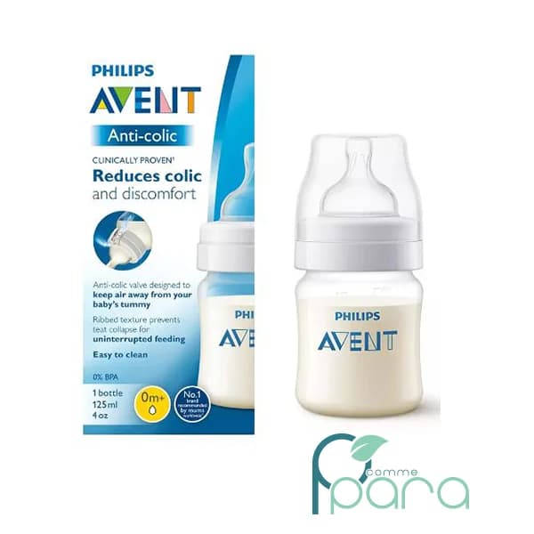 AVENT Biberon Anti-Colique 0M En Plastique,125ml