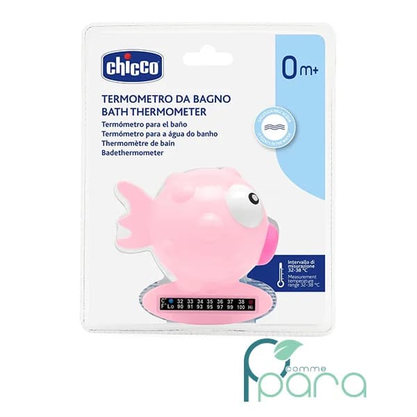 CHICCO Thermomètre de Bain Rose Fish
