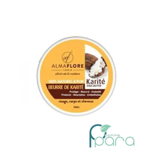 ALMAFLORE Beurre de Karité Pure,100Gr