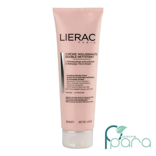 LIERAC Crème Moussante Double Nettoyant,150ml