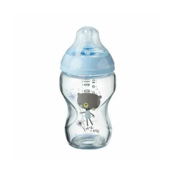 TOMMEE TIPPEE Biberon CTN Verre Bleu 0M+,250ml