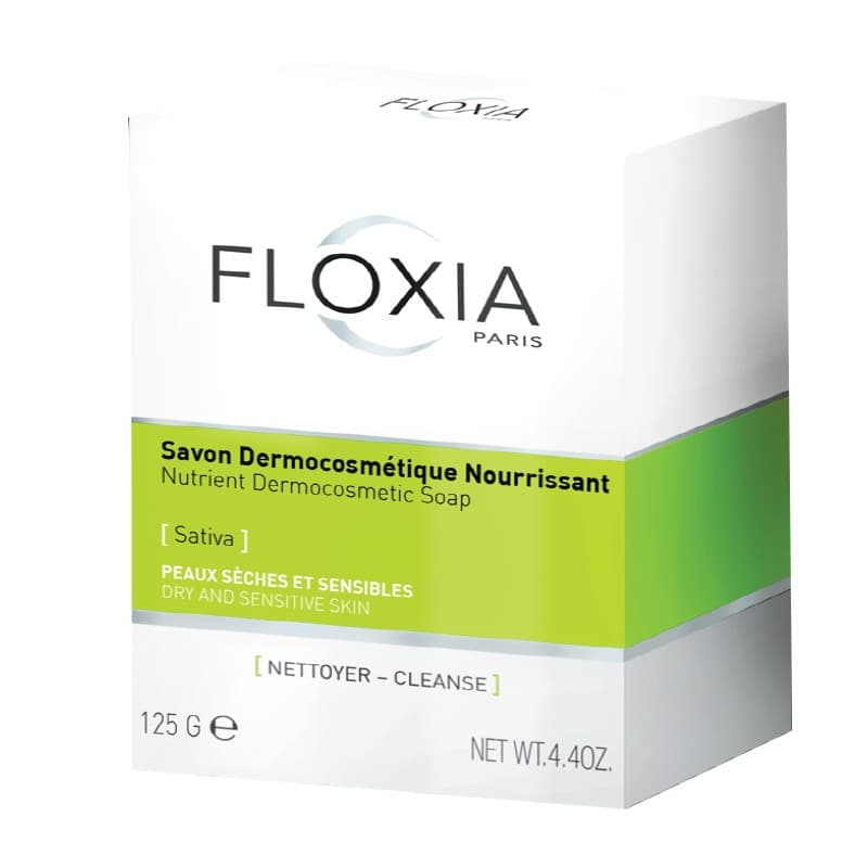 FLOXIA Savon Exfoliant Nourrissant, 125gr