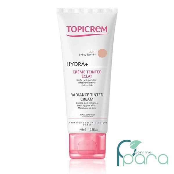TOPICREM Hydra+Teinté Eclat Light SPF40,40ml