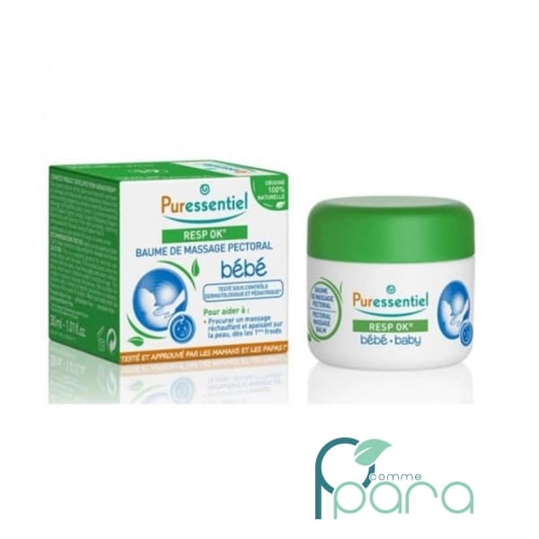 PURESSENTIEL Baume Massage Pectoral Bébé,30ml