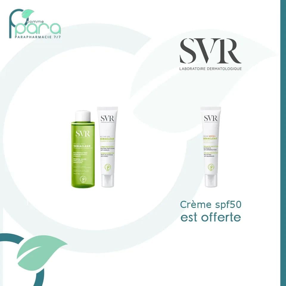 SVR Pack Sebiaclear Crème Solaire OFFERTE