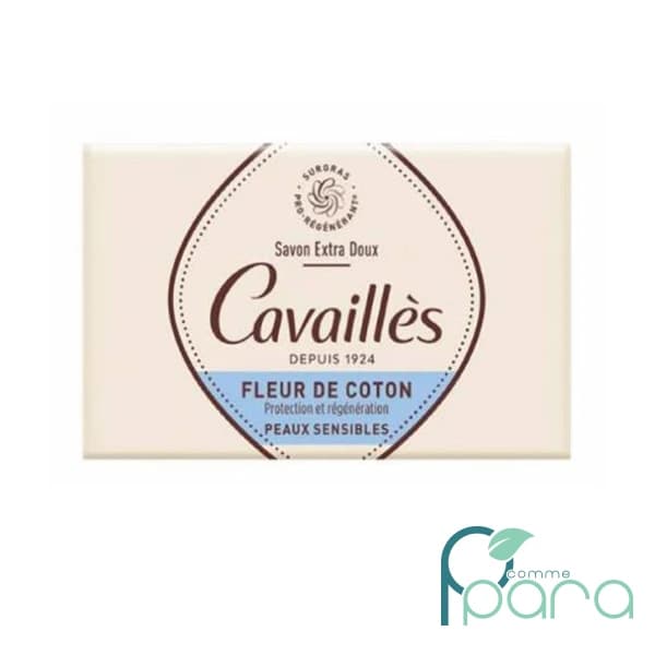 CAVAILLES-Savon Surgras Fleur Coton
