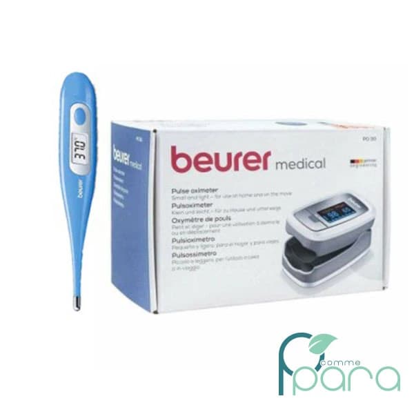BEURER COFFRET Oxymètre+Thermomètre Rigide