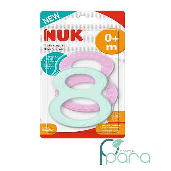 NUK 2 Anneaux De Dentition Forme 8