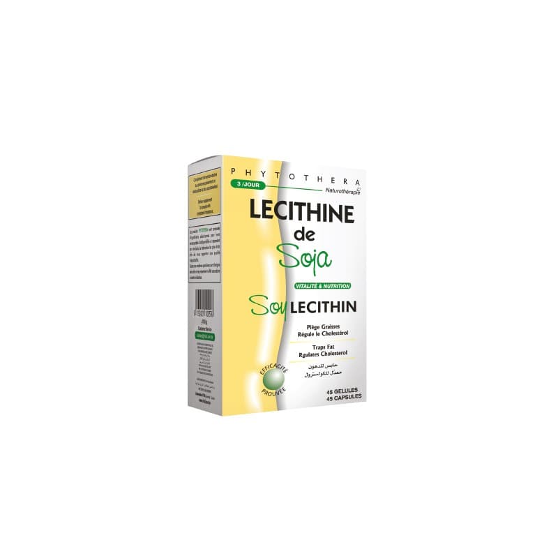 VITAL PHYTOTHERA Lecithine de soja,45gélules