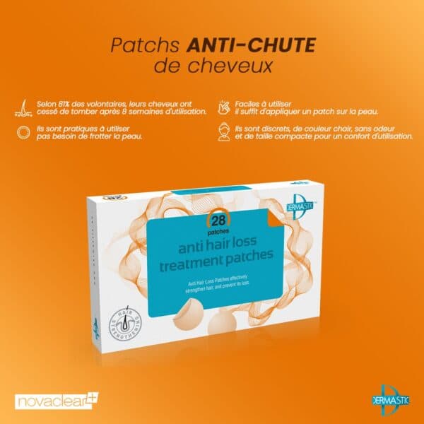 NOVACLEAR DERMASTIC Anti-Chute ,28 patches