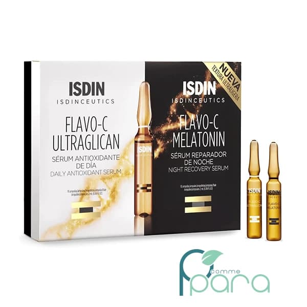 ISDIN Flavo-C Sérum Jour Et Nuit 2×10 Ampoules