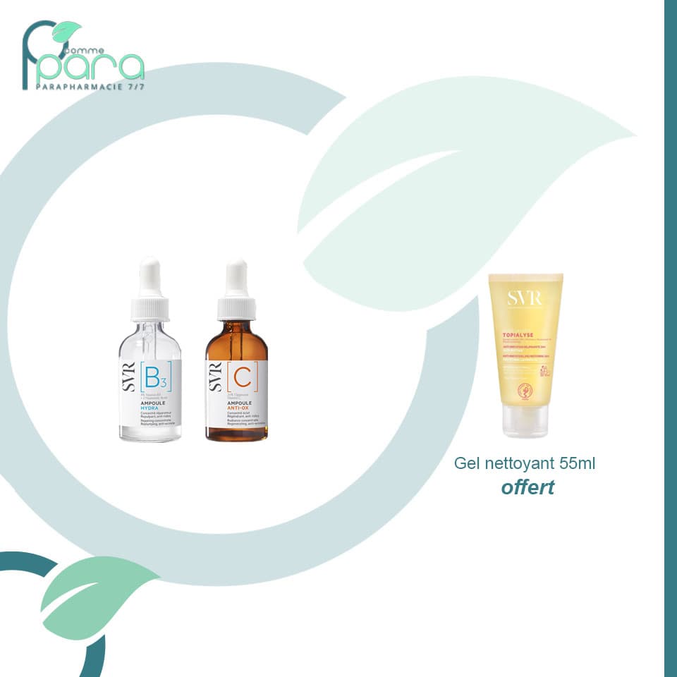 SVR PACK 3 Ampoule+Gel Nettoyant OFFERT