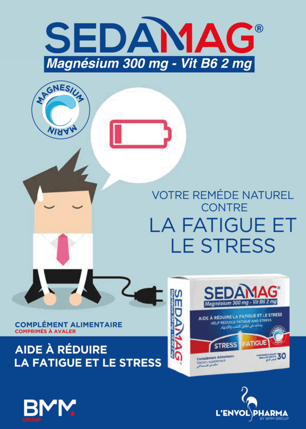 SEDAMAG Magnésium 300mg Vit B6 2mg