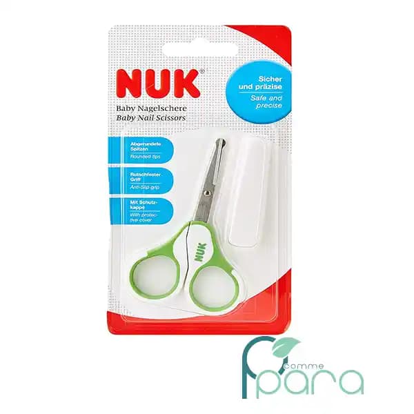 NUK Ciseaux Avec Etui Protecteur Vert