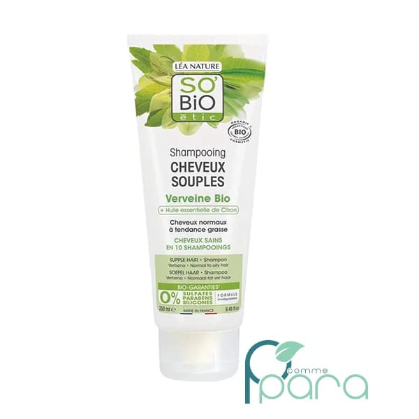 SO’BIO Etic Shampooing Cheveux Souples Verveine