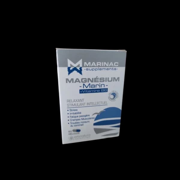 MARINAC Magnésium Marin+Vit B6,60 Gélules