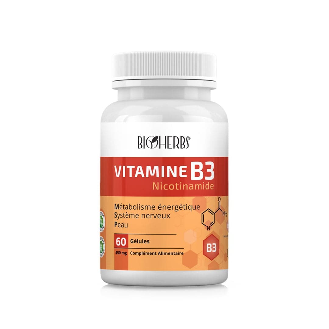 BIOHERBS Vitamine B3 ,60 Gélules