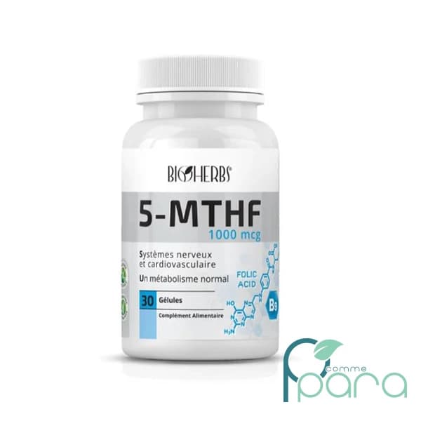 BIOHERBS Vitamine B9 5MTHF 1000mcg,30Capsules