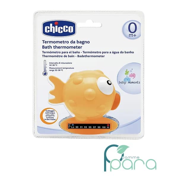 CHICCO Thermomètre de Bain Orange Fish
