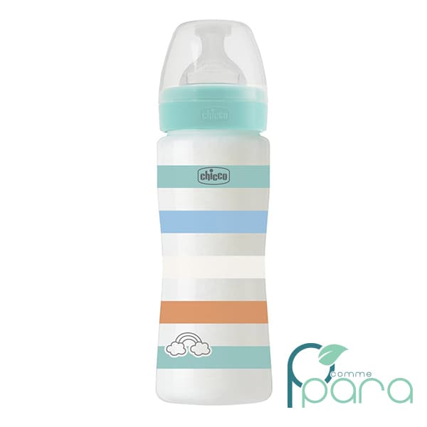 CHICCO Biberon Plastique Sil Rapide Vert,330ml