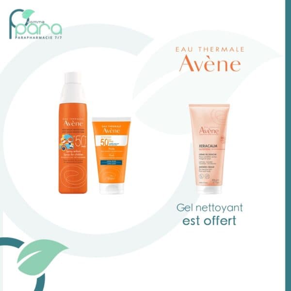 AVENE Pack Solaire + Gel Nettoyant OFFERT