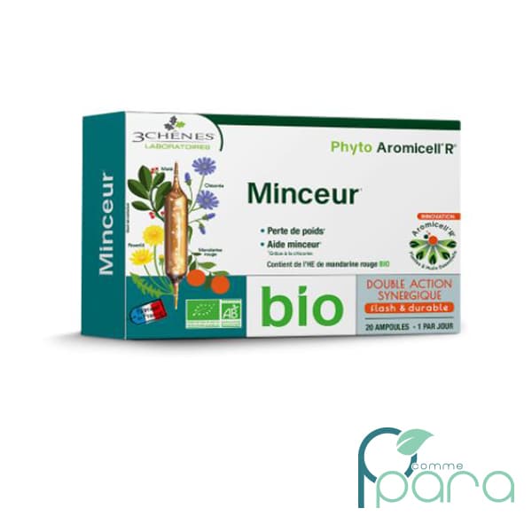 3 Chênes Aromicell’R Minceur Bio,20Ampoules