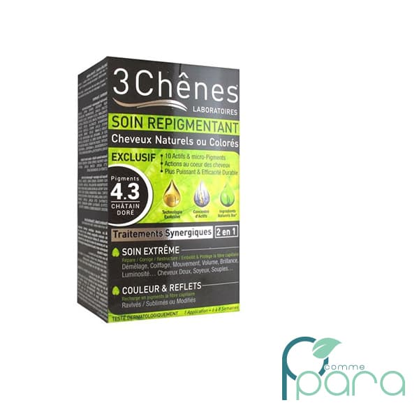 3 Chênes Soins Pigments 4,3 Chatain Doré
