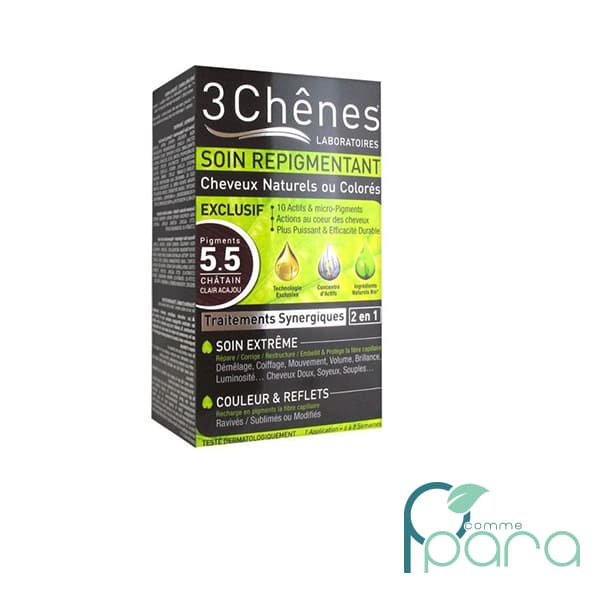 3 Chênes Soins Pigments 5,5Chatain Clair Acajou