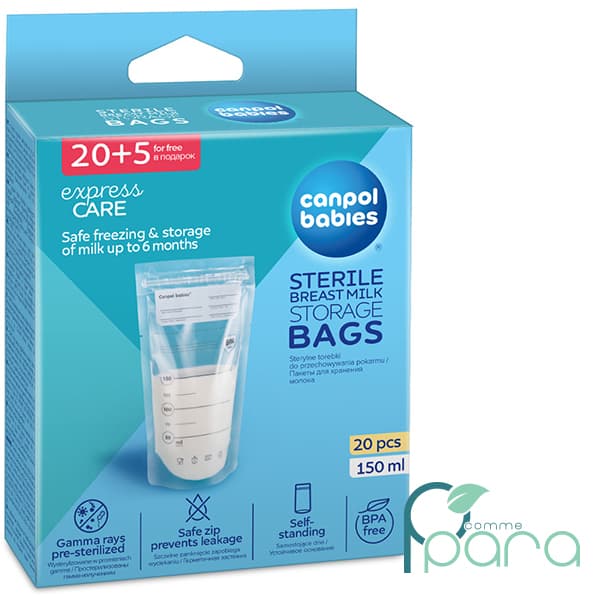 CANPOL Sacs de Conservation du Lait Maternel