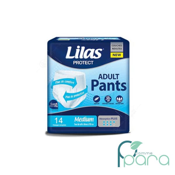 LILAS Couche Adulte Pants Medium,14 Pièces