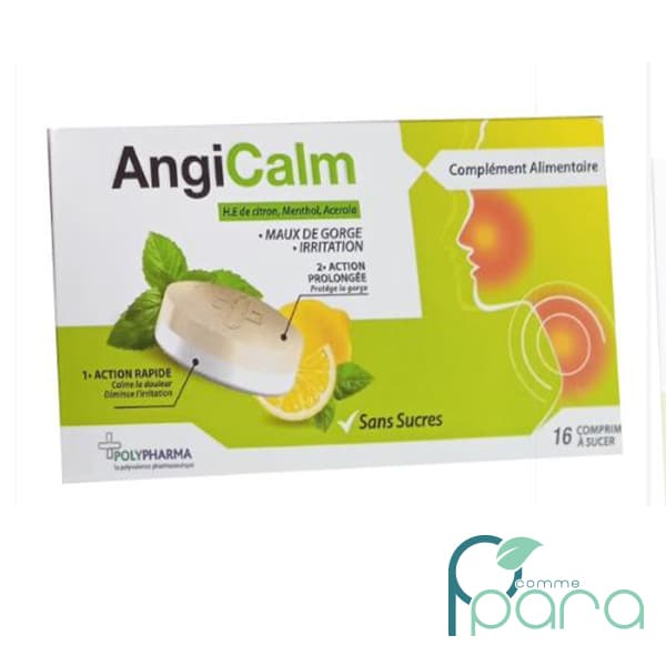 ANGICALM Citron ,16 Comprimés