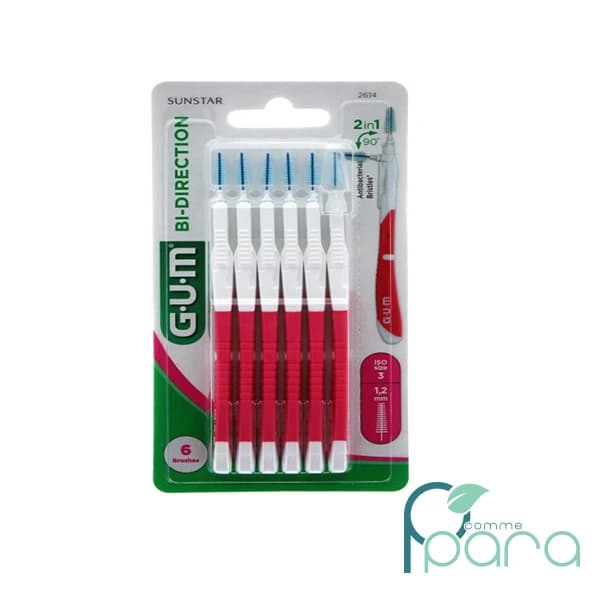 GUM Brossette 1,2 mm Boite De 6 Unités
